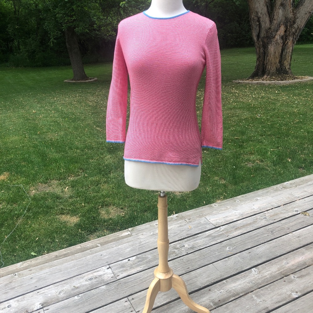 J McLaughlin Striped Top size XS